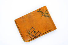 Load image into Gallery viewer, "The Moonshot" Bifold Baseball Glove Leather Wallet