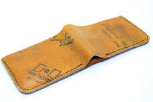 Load image into Gallery viewer, "The Moonshot" Bifold Baseball Glove Leather Wallet