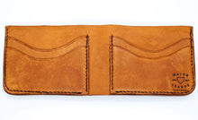 Load image into Gallery viewer, "The Moonshot" Bifold Baseball Glove Leather Wallet