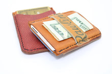 Load image into Gallery viewer, "The Henderson" Minimalistic Wallet w/ Built in Money Clip